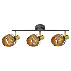 Best Zumaline Listwa 3-punktowa rattan czarno-złoty COPA