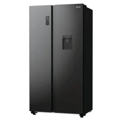 Outlet Gorenje Lodówka Side by Side czarna NRR9185EABXLWD