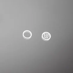 Sale inny Lustro łazienkowe podgrzewane z oświetleniem LED 80 cm