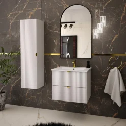 Outlet inny Lustro łazienkowe łuk czarne TORRE 60x100