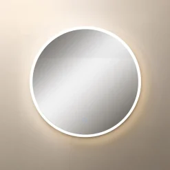 Hot inny Lustro łazienkowe z akrylową ramą LED złote 60 cm