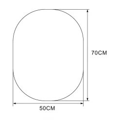 inny Lustra Dekoracyjne|Lustra Łazienkowe^Lustro łazienkowe z oświetleniem LED 70x50 cm