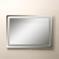 Sale inny Lustro łazienkowe z oświetleniem LED czarne 70x50 cm