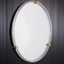 Outlet inny Lustro łazienkowe z oświetleniem LED czarne 60 cm