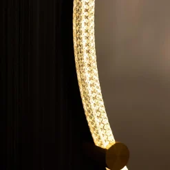 Outlet inny Lustro łazienkowe z oświetleniem LED czarne 60 cm