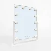 inny Lustro prostokątne z oświetleniem LED białe 37x7x43,8 cm