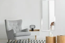 Discount Lustro w białej ramie SLIM 47,5x107,5 cm