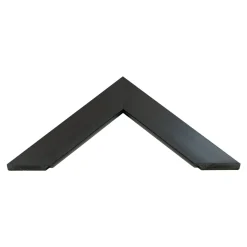 Clearance Lustro w czarnej ramie SLIM mat 47,5x107,5 cm