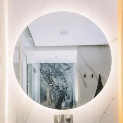 inny Lustra Dekoracyjne|Lustra Łazienkowe^Lustro z oświetleniem LED okrągłe MILA 70 cm