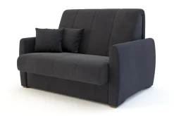 Sale Mała sofa rozkładana ciemnoszara DALIA