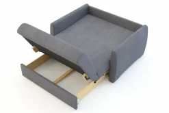 Dzieci Sofy|Sofy^Mała sofa rozkładana szara DALIA