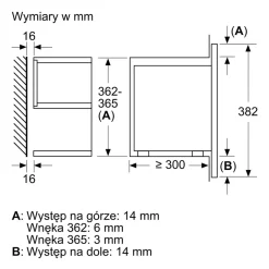 BOSCH Kuchenki Mikrofalowe^Mikrofala do zabudowy Home Connect seria 8 czarna BEL7321B1