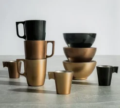 Miski, Patery I Półmiski^Miska śniadaniowa czarna FLASHY BLACK 500 ml