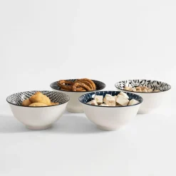 Discount inny Miska porcelanowa biało-czarna LAUREL 650 ml