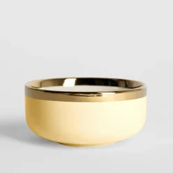 Miski, Patery I Półmiski^Miska porcelanowa wanilia AURORA GOLD 500 ml