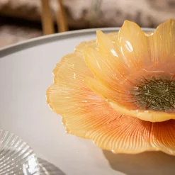 inny Miski, Patery I Półmiski^Miska szklana kwiat 15 cm