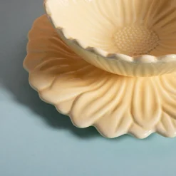 inny Miski, Patery I Półmiski^Miska żółta kwiatek 180 ml