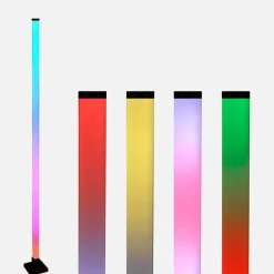 Clearance inny Muzyczna lampa podłogowa LED RGB czarna TUYA z pilotem