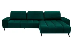 Fresh Narożniki^Narożnik butelkowa zieleń VELVET NEW prawy