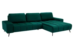 Fresh Narożniki^Narożnik butelkowa zieleń VELVET NEW prawy