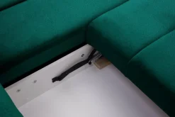 Fresh Narożniki^Narożnik butelkowa zieleń VELVET NEW prawy