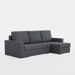 Exline Narożniki^Narożnik ciemnoszary z 2 pojemnikami FLAT