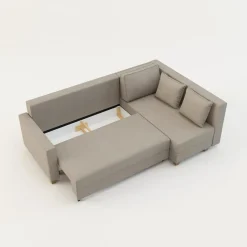 Hot Comfort Line Narożnik rozkładany beżowy SPELLO prawy