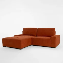 Clearance Exline Narożnik rozkładany ceglasty COMODO lewy
