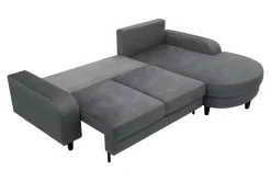 Comfort Line Narożniki^Narożnik rozkładany grafit NAPOLI prawy