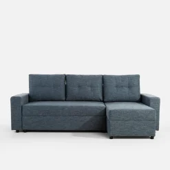 Discount Exline Narożnik rozkładany granatowy ROBIN