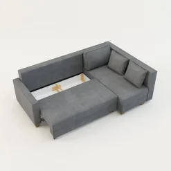 Comfort Line Narożniki^Narożnik rozkładany jasnoszary SPELLO prawy