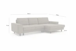 Comfort Line Narożniki^Narożnik rozkładany miodowy HARISON prawy