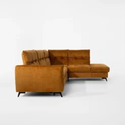 Discount Agio Divani Narożnik rozkładany musztardowy GOJA prawy