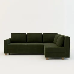 Comfort Line Narożniki^Narożnik rozkładany oliwkowy SPELLO prawy