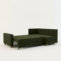 Comfort Line Narożniki^Narożnik rozkładany oliwkowy SPELLO prawy