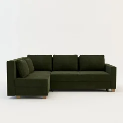 Comfort Line Narożniki^Narożnik rozkładany oliwkowy SPELLO lewy