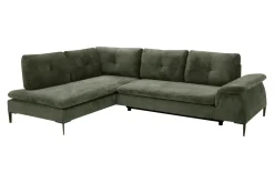 Clearance New Form Narożnik rozkładany oliwkowy OZZY L lewy