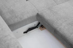 Comfort Line Narożniki^Narożnik rozkładany srebrny CALPE prawy
