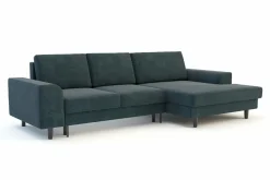 New Comfort Line Narożnik rozkładany szaroniebieski HARISON prawy