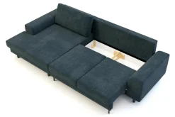 Comfort Line Narożniki^Narożnik rozkładany szaroniebieski HARISON lewy