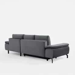 Clearance New Form Narożnik rozkładany szary VESPA prawy