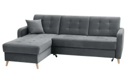 Discount Exline Narożnik rozkładany szary VOLARE