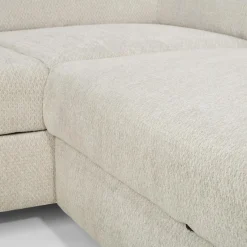 Clearance Instilo Narożnik rozkładany z regulowanymi zagłówkami jasnoszary ROMEO lewy