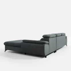 Clearance New Form Narożnik rozkładany z regulowanymi zagłówkami SCALA prawy grafit