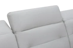 Outlet Inspire Narożnik skórzany z funkcją relaks BRONX lewy