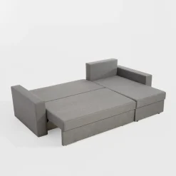 Exline Narożniki^Narożnik szary z 2 pojemnikami FLAT