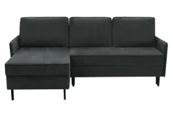 Discount Exline Narożnik z 2 pojemnikami ciemnoszary NELLY