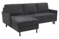Discount Exline Narożnik z 2 pojemnikami ciemnoszary NELLY