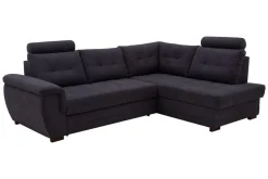 New Exline Narożnik z 2 zagłówkami ciemnoszary FALCO prawy