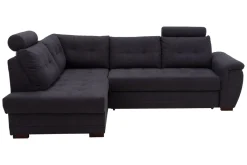 New Exline Narożnik z 2 zagłówkami ciemnoszary FALCO lewy